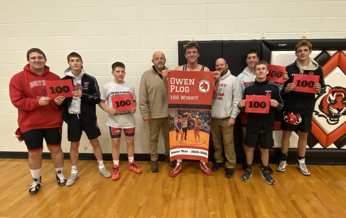 HemingfordDist's tweet photo. Owen Plog, Senior Wrestler, earned his 100th win today at the Bayard Tournament!

#GUBN https://t.co/aR2wdmjNyU