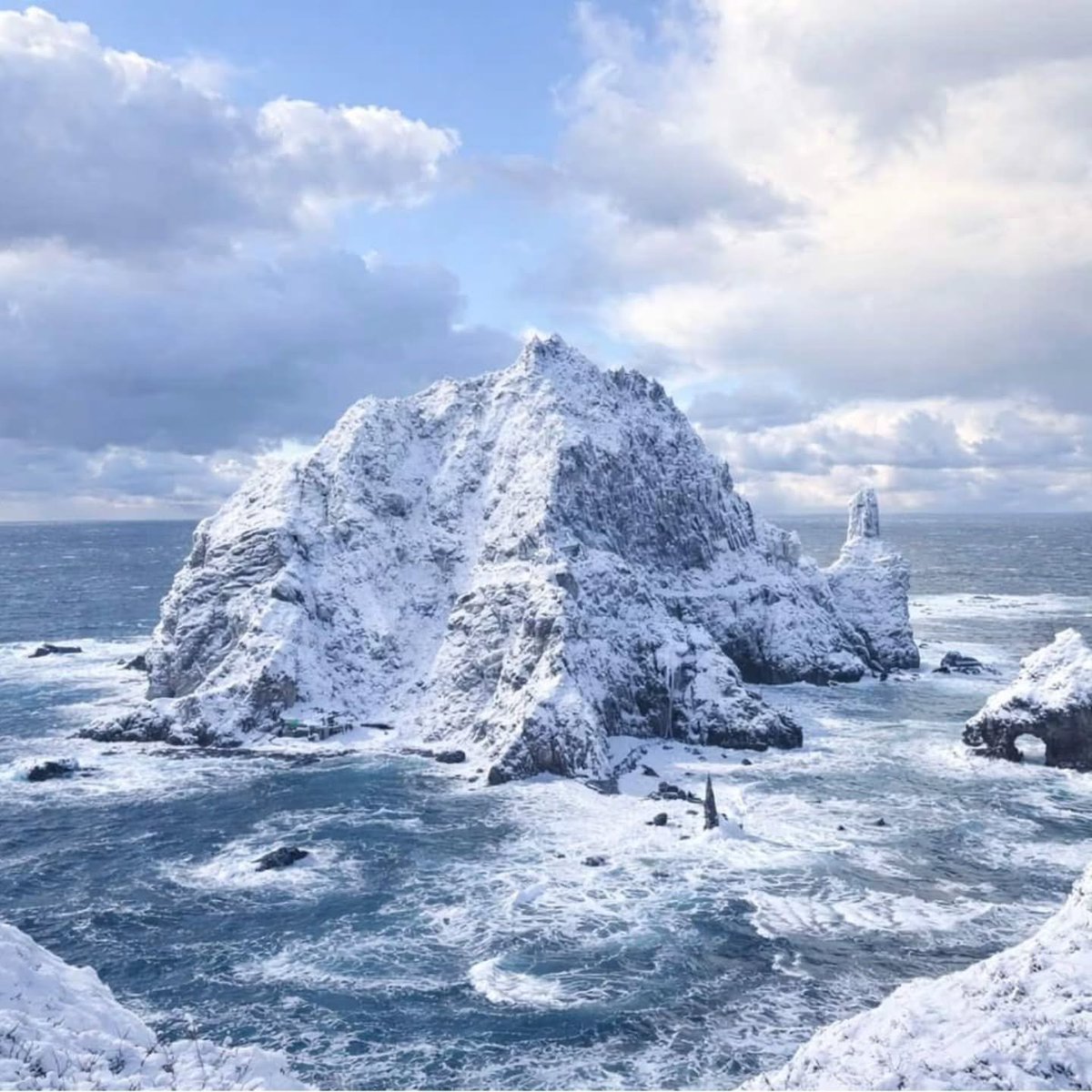 눈 내린 독도