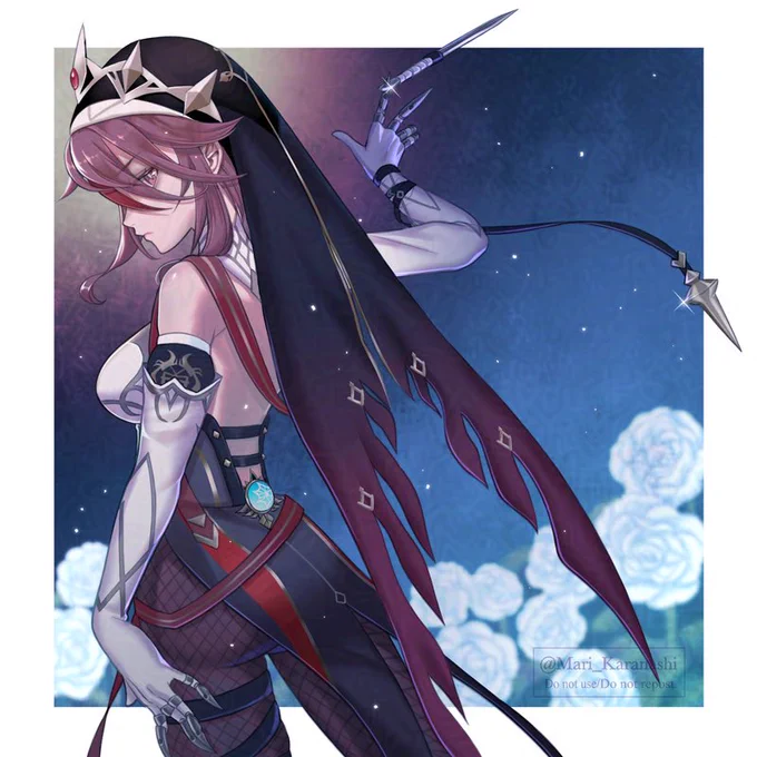ロサリアさんお誕生日おめでとう! 再掲ですがお祝い #rosaria #ロサリア生誕祭2026
