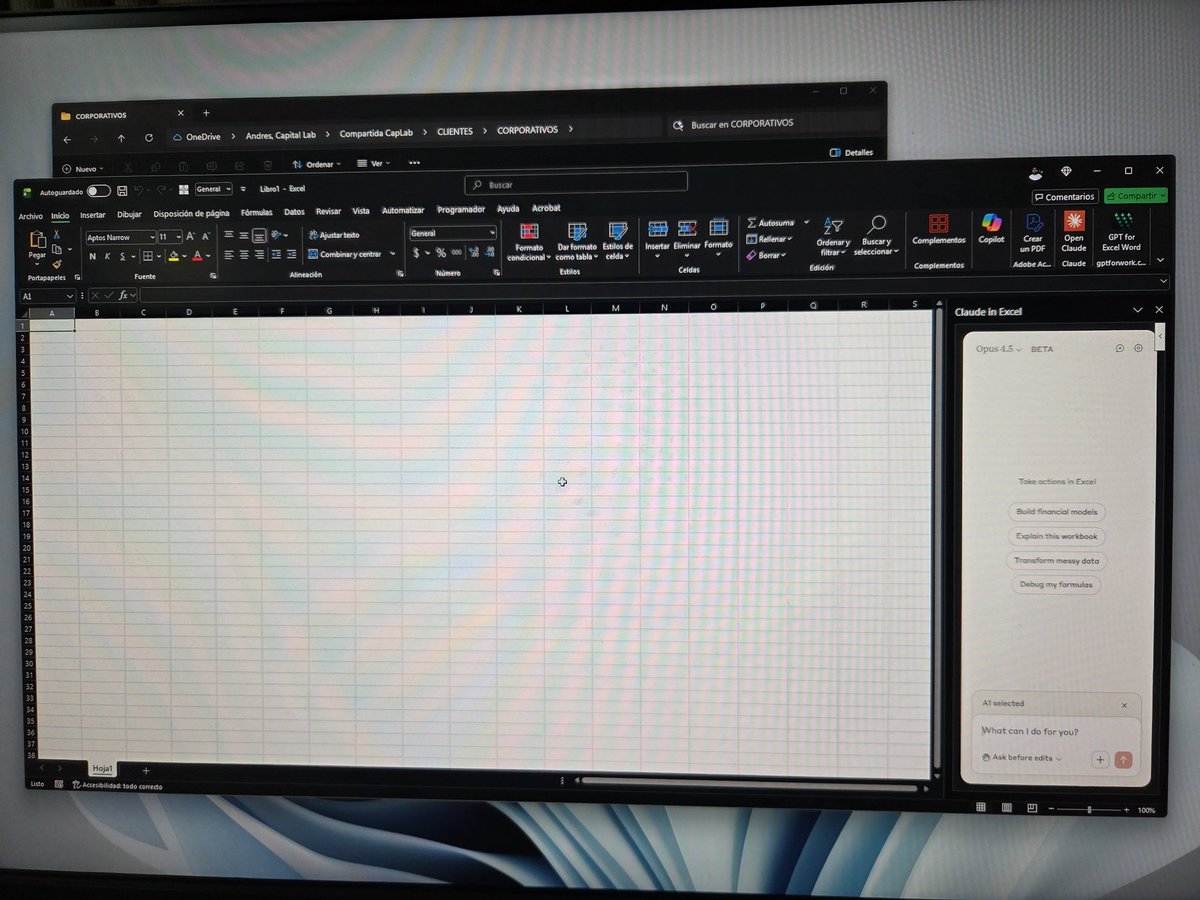 ¿Quieren ser profesionales con superpoderes?

Instalen Claude en Excel.