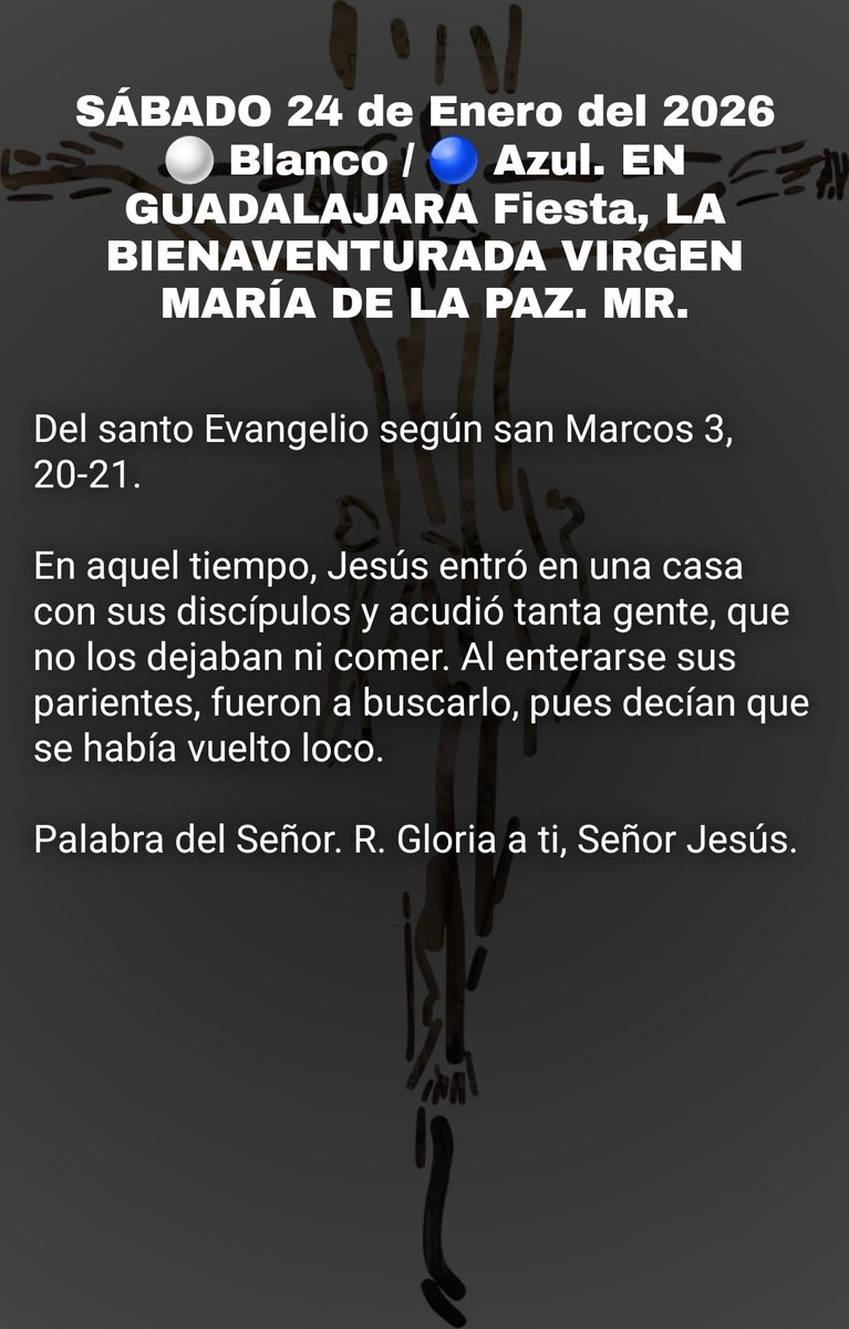 #EvangelioDelDía