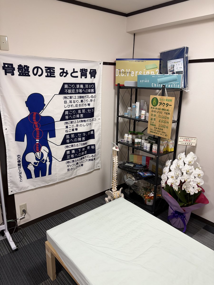 カイロプラクティック アドバンス 知り合いがカイロプラクティックのお店をオープンしたと聞いて行ってき