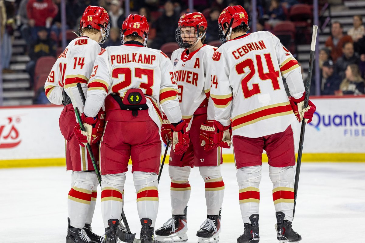 NCHC Hockey | End of One: <a href="/DU_Hockey/">Denver Hockey</a> 1 <a href="/SCSUHuskies_MH/">St. Cloud State Men's Hockey</a> 0 SOG: 10-7 (DU) | Goal: Ashcroft (DU) (Photos Prout) <a href="/TheNCHC/">The NCHC</a> <a href="/chnews/">College Hockey News</a>