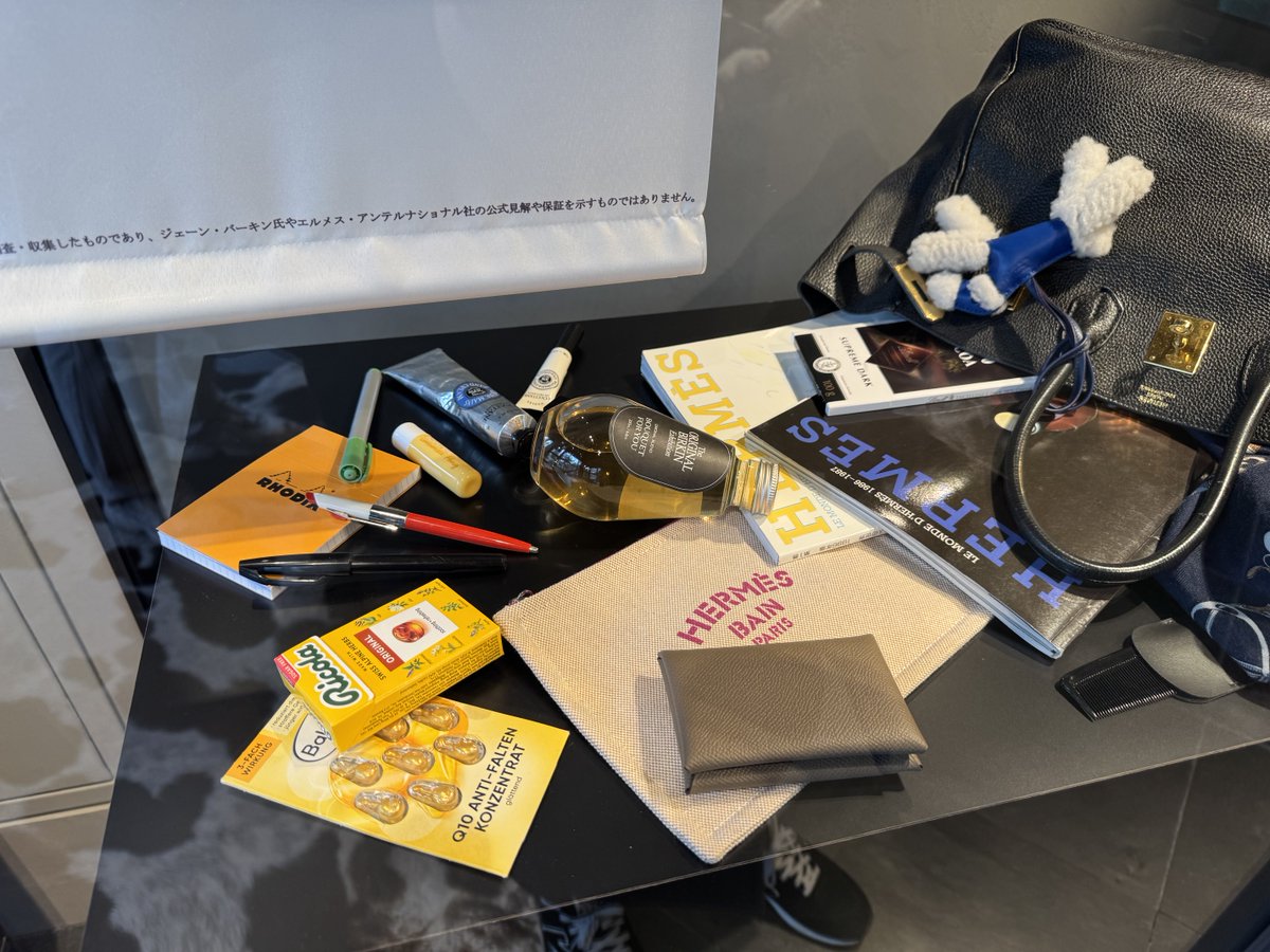 バーキンにシールとか貼ったり、めっちゃ物入れたりしてガシガシ使ってるのがかっこいいよね
真似できない

📍The ORIGINAL BIRKIN Exhibition
#BirkinExbyALLU #TheORIGINALBIRKIN #allushop