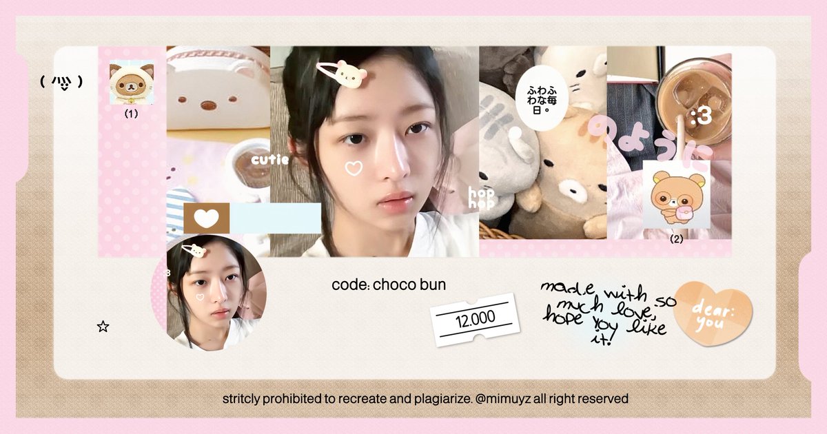mimuyz's tweet image. hii, mind to help repost? thank you ♥︎ #zonauang 

aku punya 5 layout ready stock chara: wonhee, hanni, rei &amp;amp; haerin yang bisa kamu take sekarang jika berminat :3 🐰🌸 more on pict!