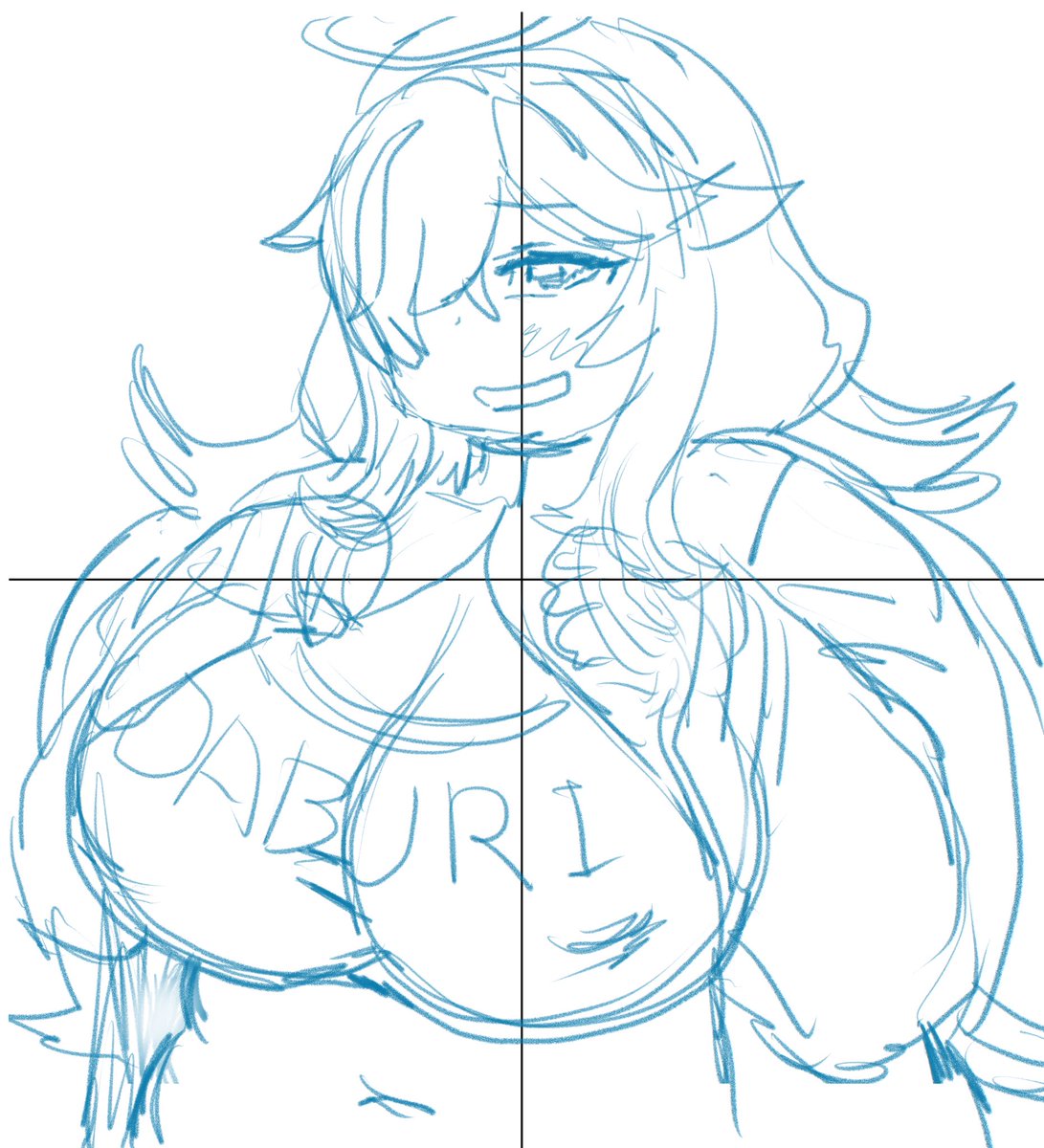 ぽちゃ子とダブリエルを描こうかね 