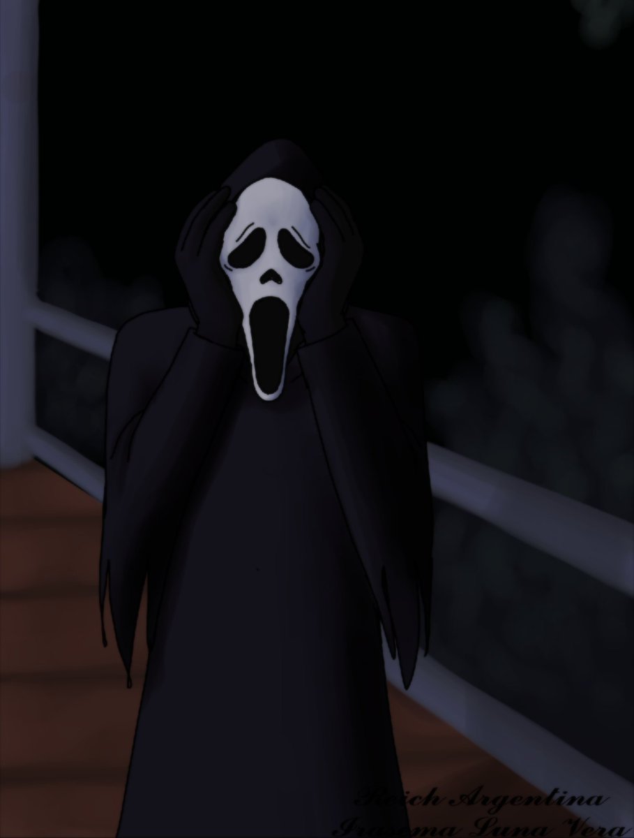 reichargentina's tweet photo. I have a crazy theory for Scream 7, Stu Macher comes back as one of the original ghostface
#digitalart #Scream #Scream7 #Ghostface #Slasher https://t.co/WR83k8yytj