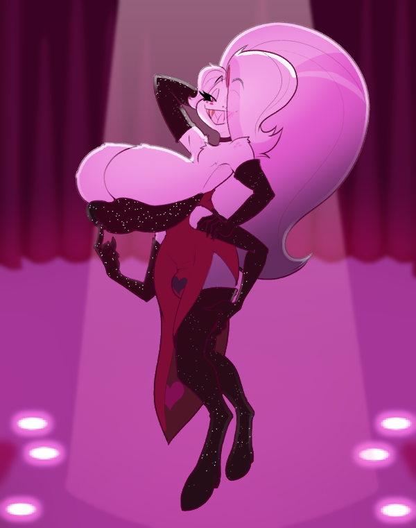 Angel Dust.
Lineart by <a href="/Schwo_o/">💦 Schwoo🎈</a> .

#HelluvaBossFanart #HelluvaBoss #Lewd