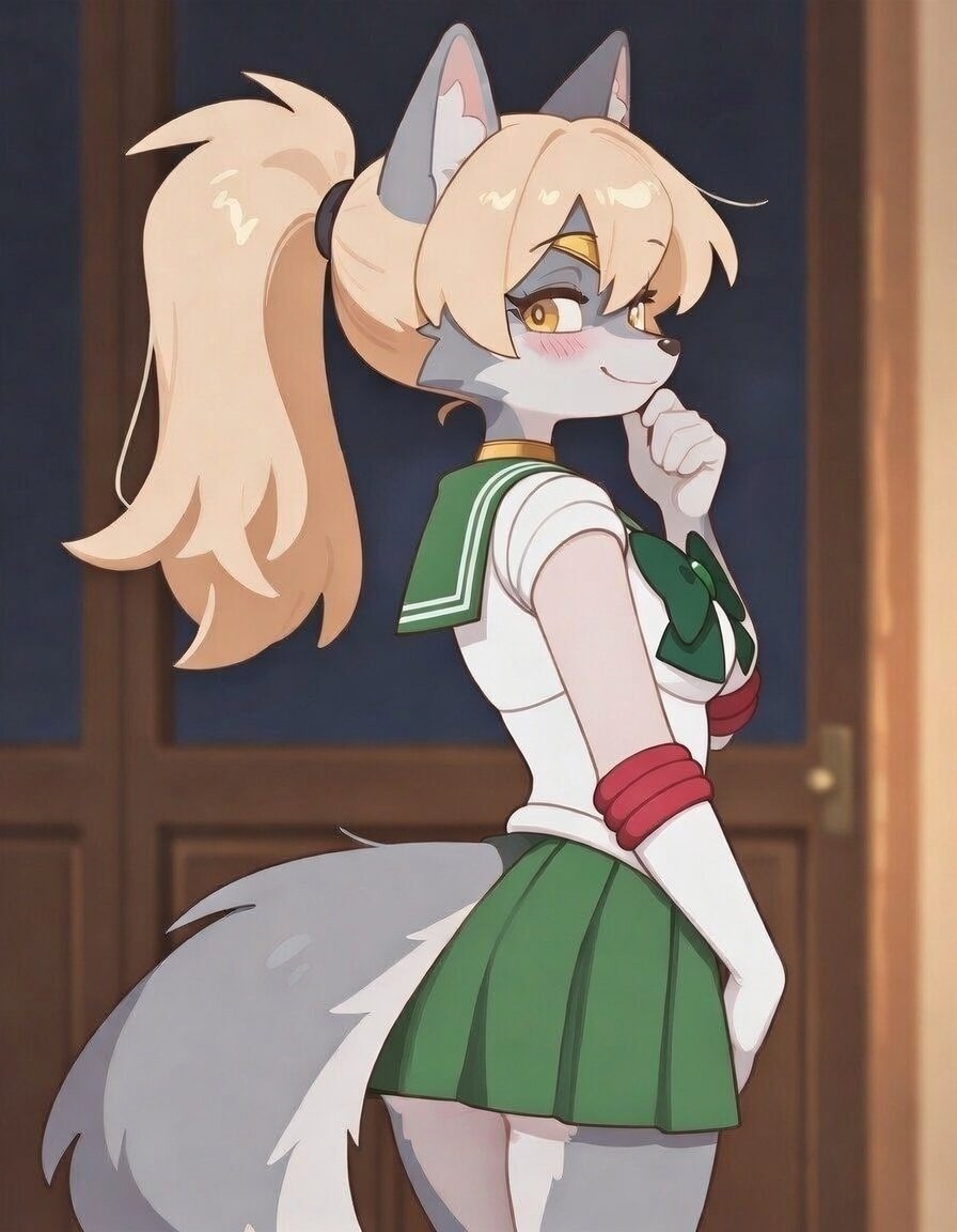 VexyAI's tweet image. Qt. Sailor moon cosplay, Sailor Jupiter was always my fav

#AIart #AIイラスト #furry #Foxgirl