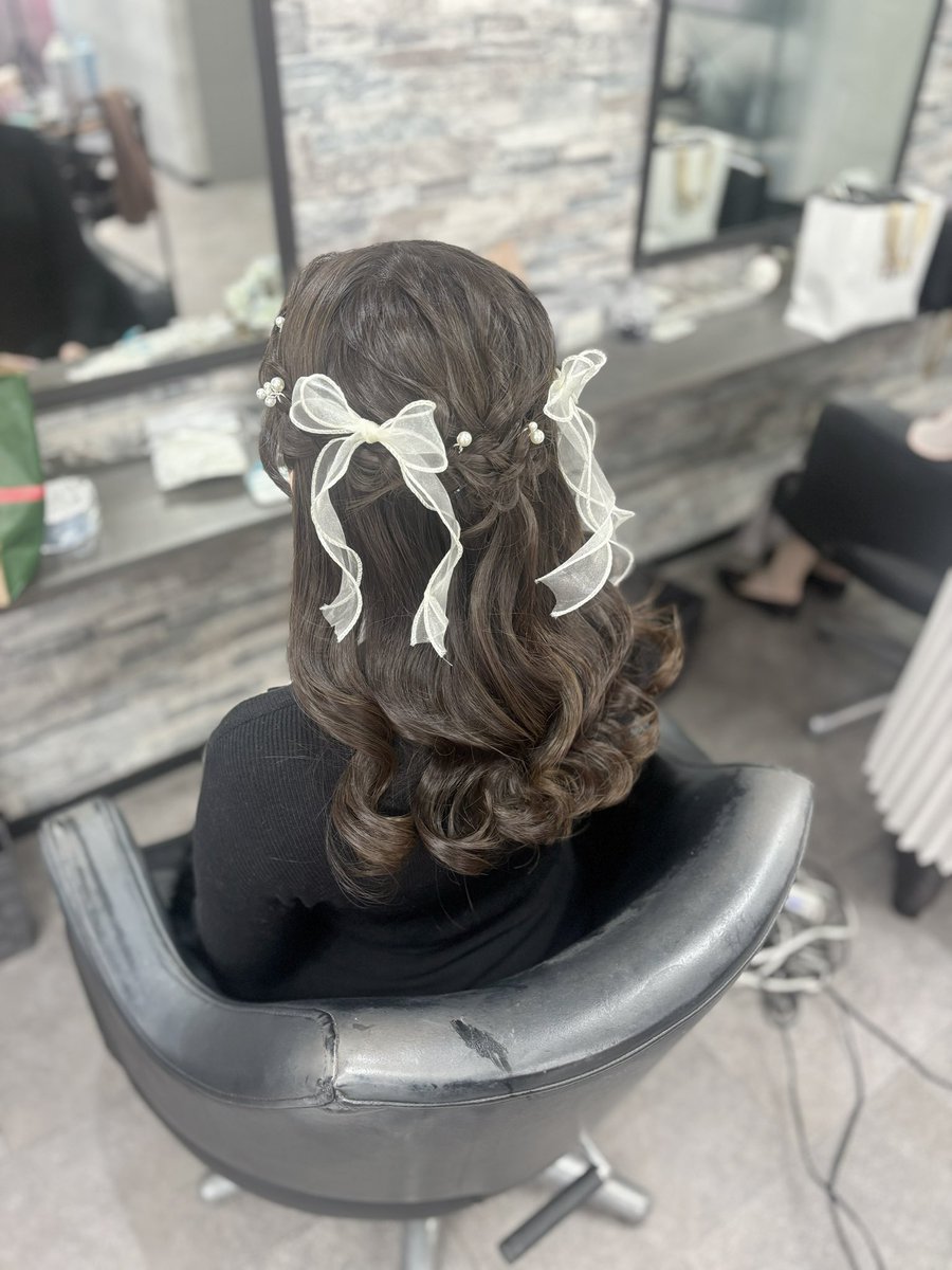 ヘアセットおわた🎀
