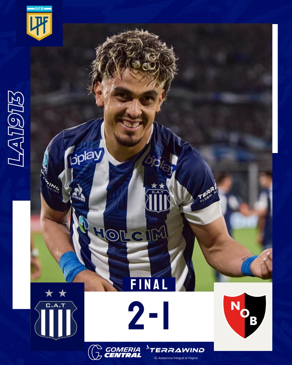 VICTORIA DE TALLERES EN EL DEBUT DEL APERTURA 🏟️

Talleres inició el Torneo Apertura con un triunfo 2-1 ante Newell’s en el estadio Mario Alberto Kempes.
