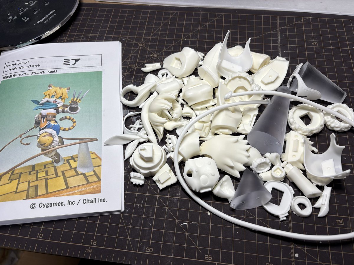 というわけでミアちゃんのガレージキット作っていきます
