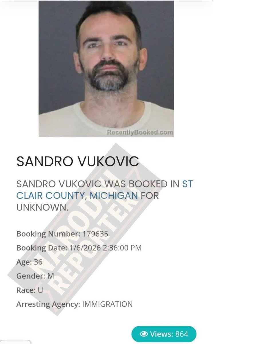 alpezad's tweet photo. 🚨 EKSKLUZIVNO – NARODNI REPORTERI RAZOTKRIVAJU SANDRA SILAJDŽIĆA POZNATOM I POD ALIASOM SANDRO VUKOVIĆ I NJEGOVU NAVODNU BEZ RAZLOGA DEPORTACIJU IZ SAD-a

Na platformi JudyRecords (Michigan, SAD) pojavljuje se ime:

⚠️ VUKOVIĆ, SANDRO

📌 Prema javno dostupnim court records dokumentima, osoba je bila povezana s više ozbiljnih optužbi vezanih uz oružje i policijske incidente.

🔥 ŠTO STOJI U SPISIMA?

🔸 Felony – Kazneno djelo nošenje skrivenog oružja (Carrying Concealed Weapon)
🔸 Felony – Kazneno djelo opiranje i ometanje policijskog službenika
🔸 Misdemeanor – lakše kazneno djelo neodgovorno korištenje vatrenog oružja
🔸 Misdemeanor – lakše kazneno djelo kršenje sigurnosnih propisa vezanih uz oružje

📍 Dokumenti navode i:

✅ GUILTY PLEA – priznanje krivnje (više puta)
⚠️ Sudske naloge i postupke kroz više godina
✅ Uvjetnu kaznu (probation)
✅ Neodazivanje na sudske postupke

Ovo nisu “priče s interneta”.
Ovo su službeni sudski zapisi iz američkog pravosuđa.

🔗 Izvor: https://t.co/Q1qowz7E6x

Narodni Reporteri nastavljaju istraživati:

📌 Narod ima pravo znati.

✍️ Narodni Reporteri
Istraživačko novinarstvo Od Naroda, Za Narod.

🚨 Ovo je upravo razlog zašto Trumpova politika stroge deportacije ima smisla: Amerika ne može biti utočište za ljude s ozbiljnim kaznenim djelima i optužbama vezanim uz oružje. Ako netko ima guilty plea i višegodišnje kaznene postupke, onda to nije “deportacija bez razloga”, nego posljedica. Pravila postoje s razlogom.