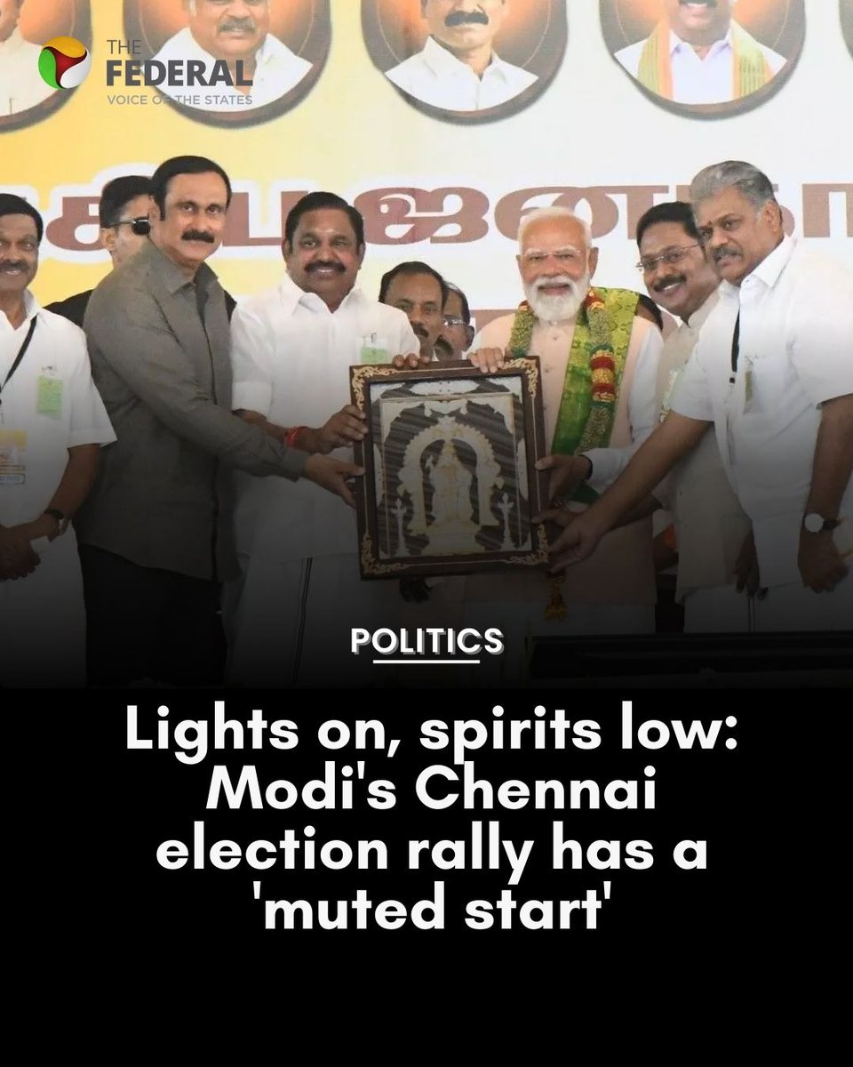 To those claiming that Modi and Shah have stitched together some grand alliance in Tamil Nadu—there’s nothing extraordinary here. In fact, the BJP has lost more allies than it has gained. Yesterday’s meeting was not a show of strength; it was a carefully staged mirage.
Anbumani