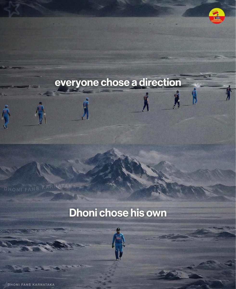Some walk with the crowd.
Some walk toward the unknown.
Dhoni always walks his own way.

#PenguinTrend #FaustianPenguin
 #MSDhoni #Penguin #Dhoni