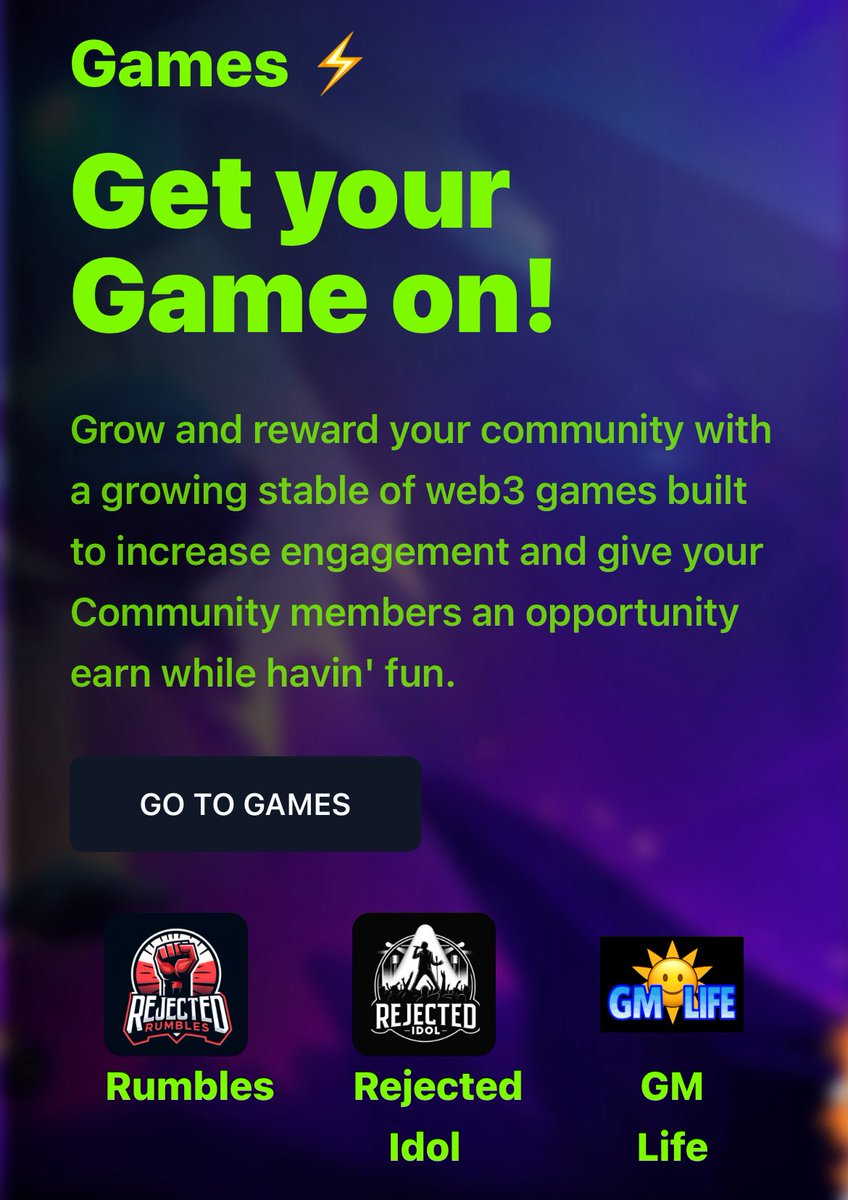 Check out <a href="/RJCTD_Clubhouse/">The Rejects</a> and the great things we have going on. Games, staking, minting, special collections and activities for everyone! You can’t lose!