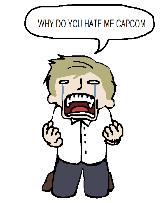 why arent there any cool re7 shirts?????????????
 leon and his games are so greedy. 
I'm trying to be a loser in public and capcom isnt cooperating