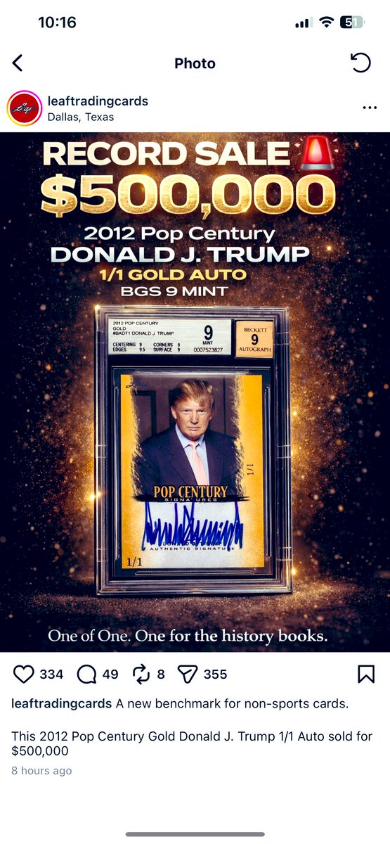 johnnydunn777's tweet image. Congrats to the buyer/seller! This is a huge moment for @Leaf_Cards especially their 1 of 1s!!🤯🔥🚀
Been collecting a lot of 1/1 @Leaf_Cards lately as a lot of you have seen👀 Very excited seeing this 1/1 sale🏆