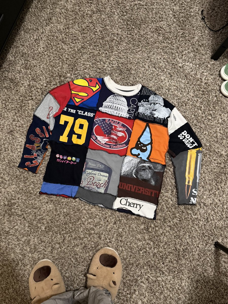 StackWoodz's tweet photo. Thrifted, cut &amp; sewn by me.
Why spend 4k+ if ya can do it yourself 🙂‍↕️ https://t.co/OKv7Igwu14