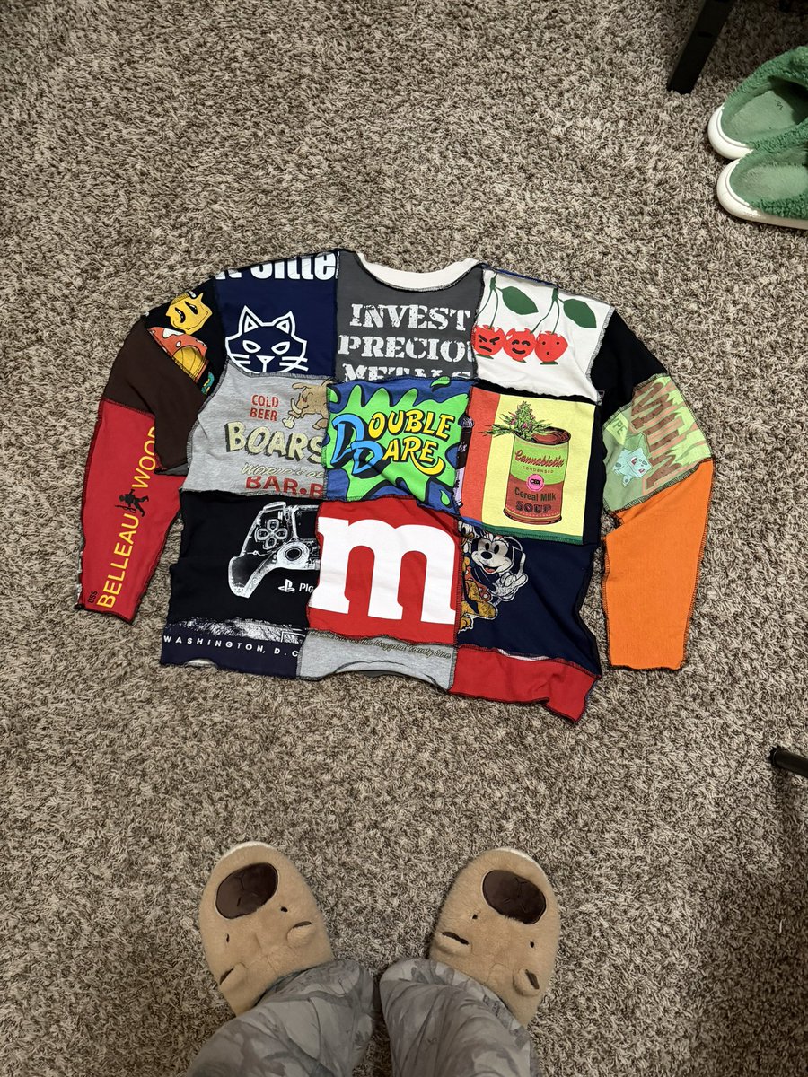 StackWoodz's tweet photo. Thrifted, cut &amp; sewn by me.
Why spend 4k+ if ya can do it yourself 🙂‍↕️ https://t.co/OKv7Igwu14