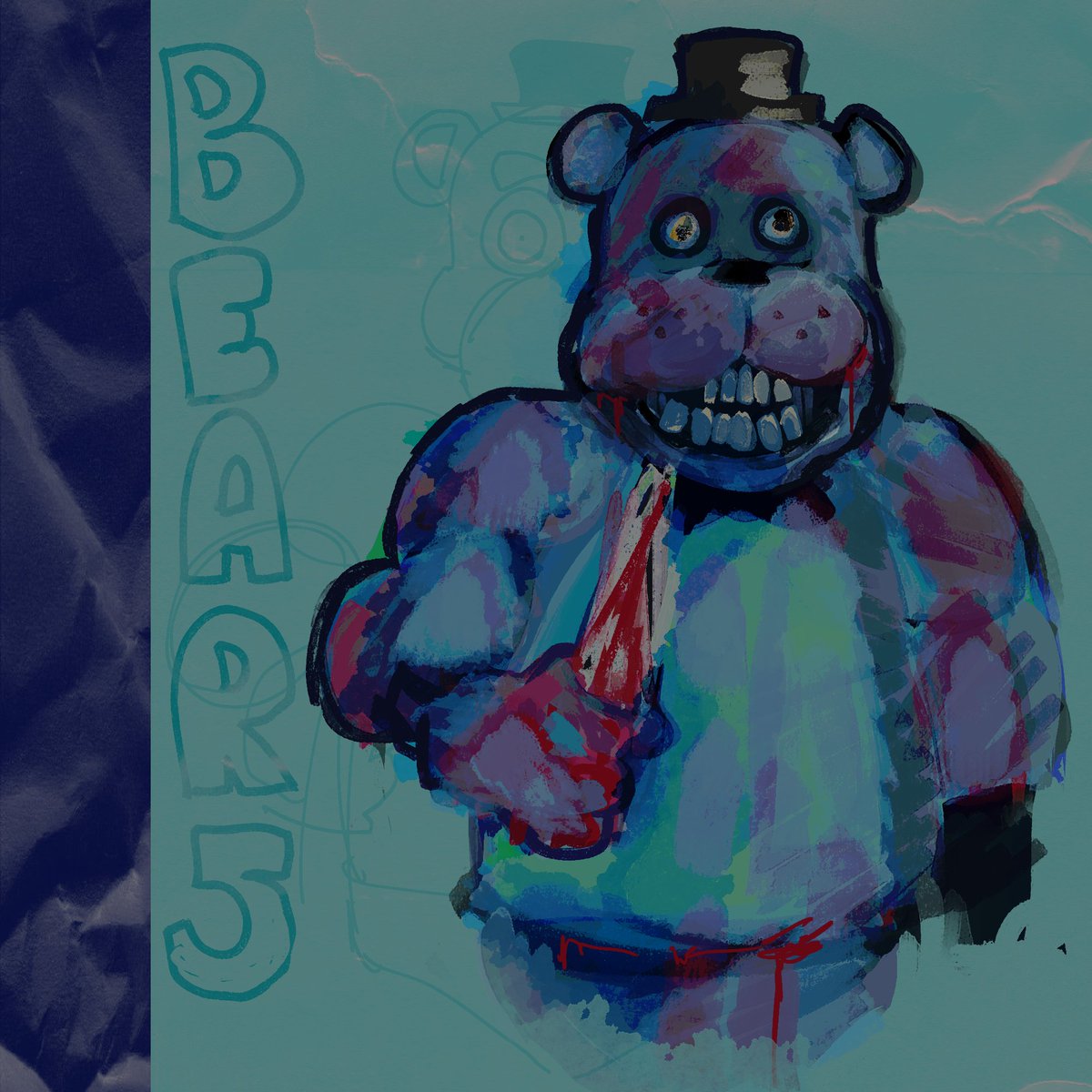 evil and intimidating bear(5)