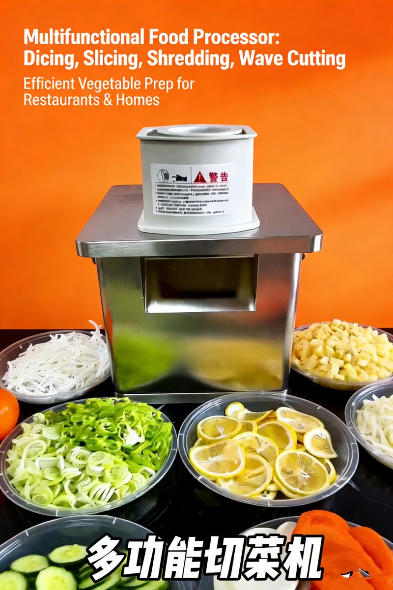 QingyoZ45711's tweet photo. This 5-in-1 dicing, shredding, slicing, fries maker, and wavy fries maker is a marvel of efficiency! With a low power consumption of 250W and high output, it instantly doubles kitchen efficiency.
#CommercialVegetableCutter #250WMultifunctionMachine #RestaurantEssentials https://t.co/YcbKd3rhny