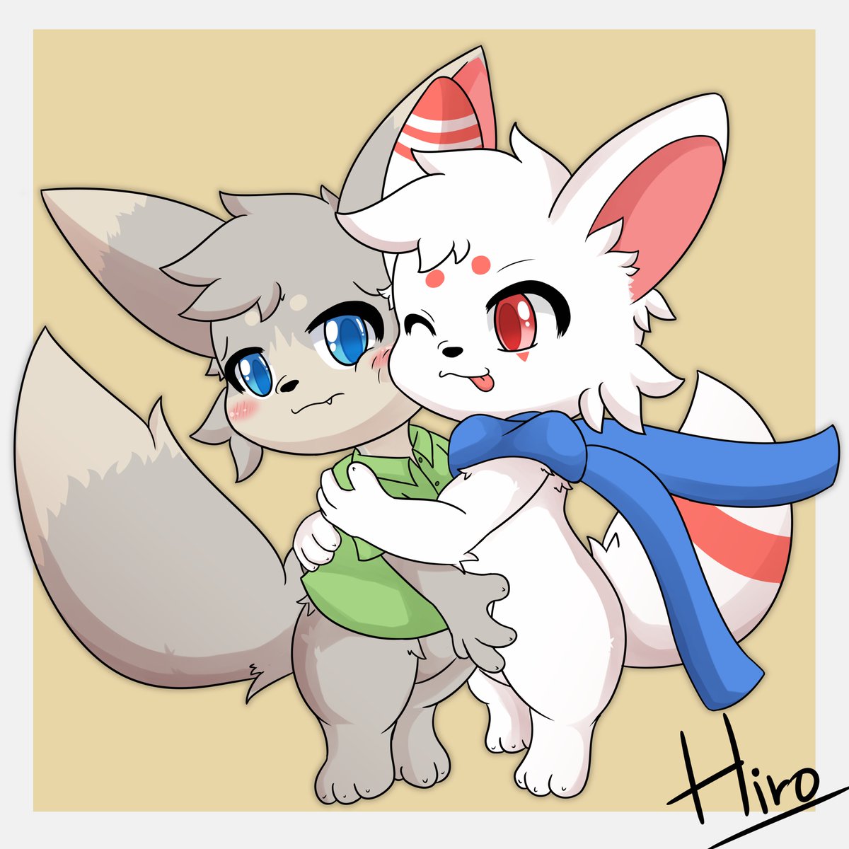 HiroCattoo's tweet photo. Forced hug from Ren
Riko doesn't seem to like it

Long time not posting any art~

#furry #furryartists #furryart https://t.co/tBZiOCWLTs