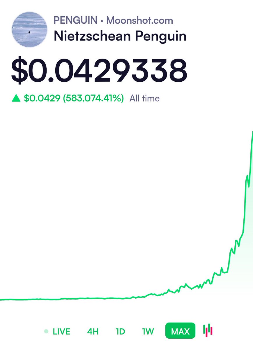 altvalley's tweet image. Check out Nietzschean Penguin on Moonshot: Top gainers moonshot.com/PENGUIN?ref=Y4…