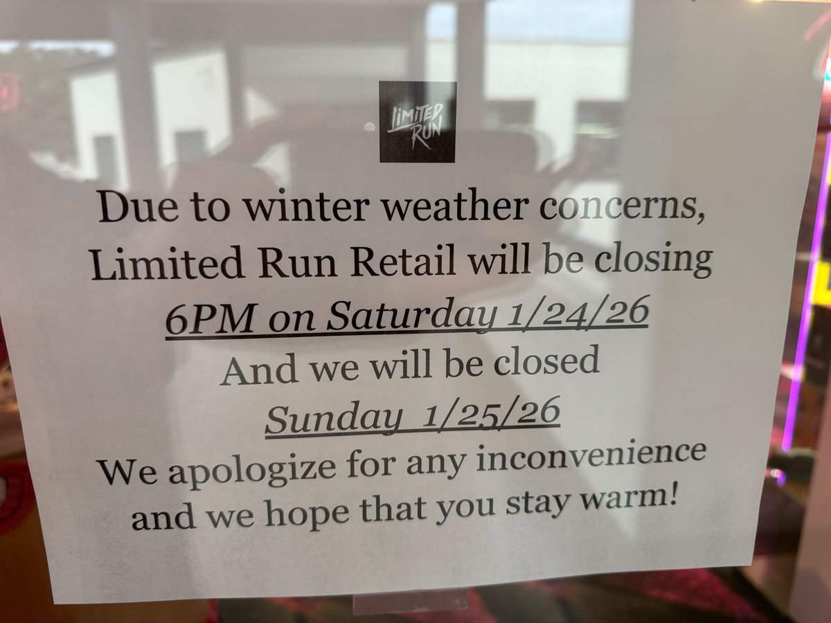 Limited Run Retail tweet media