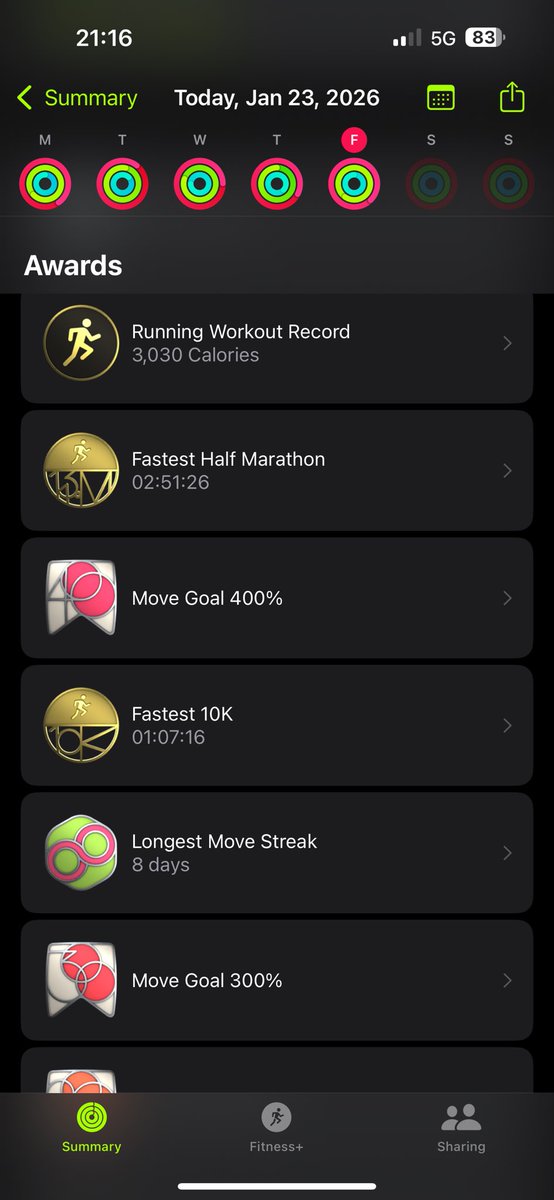I ran my half marathon for January.