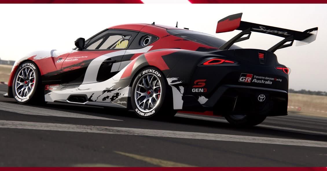 The race-spec Toyota Supra Supercar. #RepcoSC #Supercars