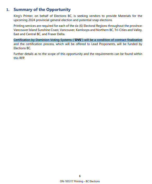 HayzeeUnscript's tweet photo. 🍁BC Elections - Authority for Private Equities 

Is it really an accident when authority gets locked into a contract? 

So...on paper BC Elections is in charge. But in reality? 

They cant even print ballots without a private company approving it first.

BTW Dominion is fully owned by a private equity firm called Staple Street.

Call it what u want. Just dont say democracy.🤷‍♂️

/4
