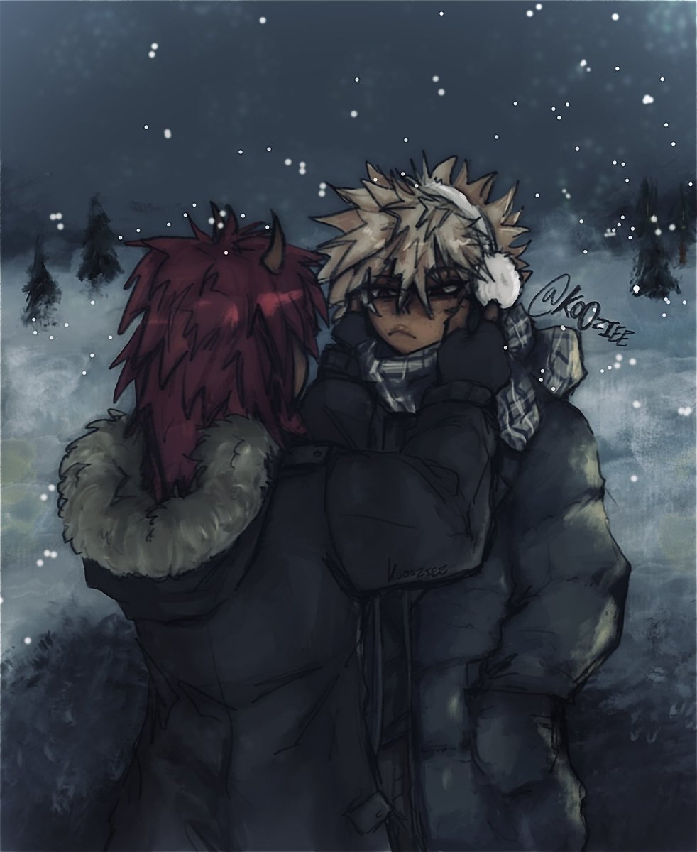 Ko0ziee's tweet photo. Snowstorm coming they said 

#illustration #oc https://t.co/w5mEIEuA5R