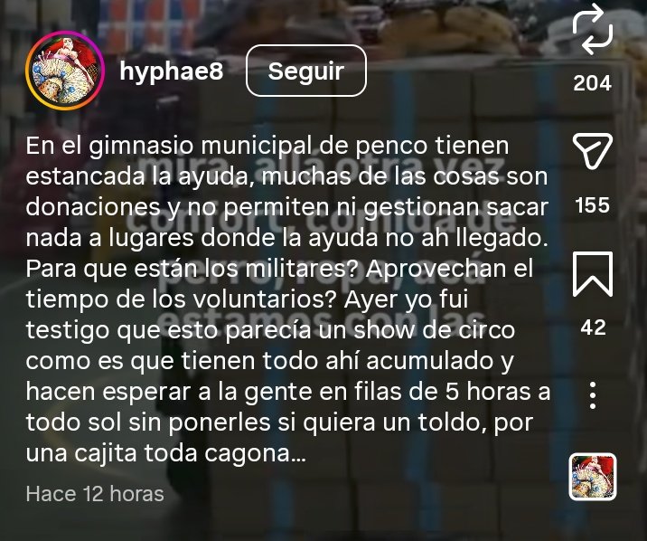 Ru_lif's tweet image. Cómo dije , la ayuda que llega a la muni no la hacen llegar a quienes la necesitan,esperan que vayan por ella y no la entregan si no tiene carnet de identidad 😒cosa que perdieron en el incendio,una burla en verdad, y eso q todo lo que tienen ahí la donó particulares.
#Incendio
