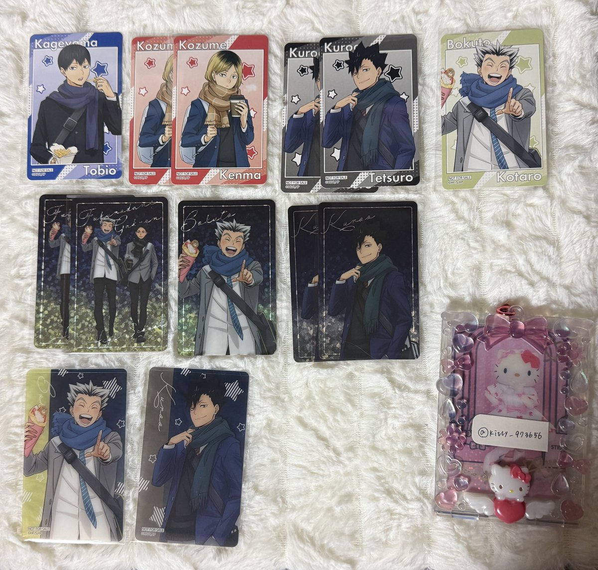 Kitty_973656's tweet image. 交換
ハイキュー よこはまコスモワールド コスモワールド 

譲：
(特典 クリアカード) 黒尾 木兎
(ビジュアルカード) 梟谷 木兎 黒尾
(参加賞)黒尾 孤爪 影山 木兎

求：赤葦 

郵送希望/条件の合う方おられましたらお声かけお待ちしております🙇‍♀️