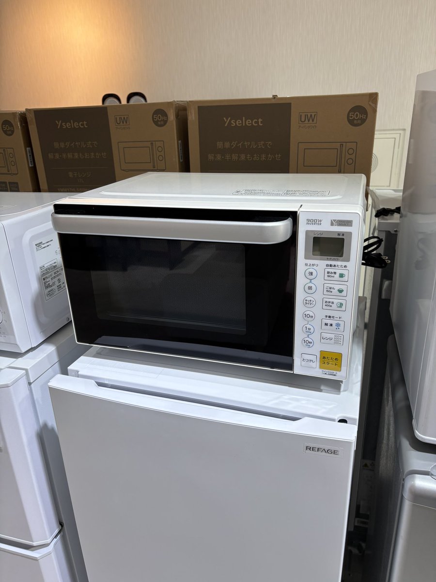 買ったばかりの電子レンジ ニトリ（NITORI） オートメニュー豊富なフラット電子レンジ 18L(GZ2G06