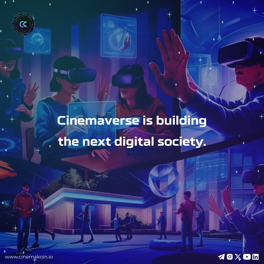 Social, economic, and cultural layers combined.

This is Metaverse 3.0.

#CinemaKoin #CryptoDaily #crypto #Bitcoin #Blockchain #BTC #cryptocurrency #ethereum #nfts #ck #cswap #cinemarketplace #CryptoCommunity #CryptoNews #Metavers #DreamWorld
