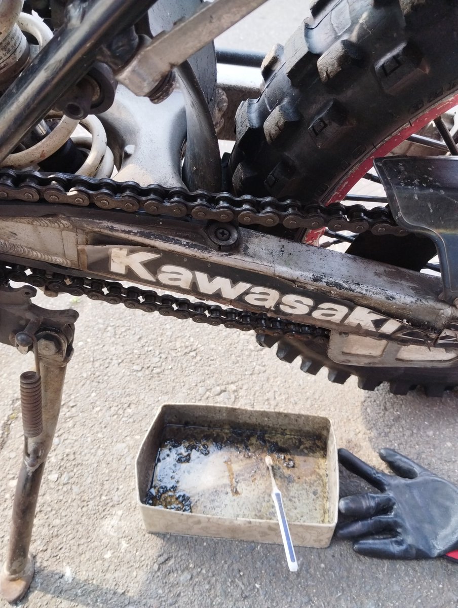 晴れたのでチェーンシコ中😁