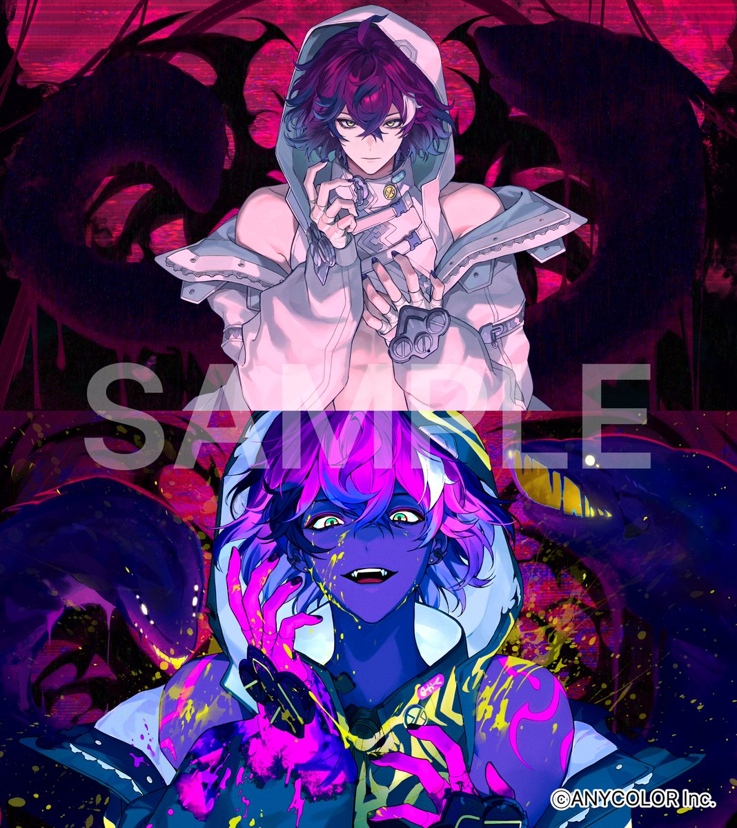 I had the honor of creating illustrations for Doppio Dropscythe’s cover song 「ド屑 (Dokuzu)」

Thank you so much for the wonderful opportunity!✨