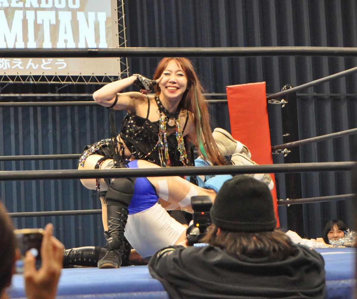 toshimitsu6436's tweet photo. 写真投稿遅くなりました😂
2026/01/13
 #AIWエンタメプロレス
#上谷沙弥えんどう 選手 https://t.co/pOhvcS9Hw5