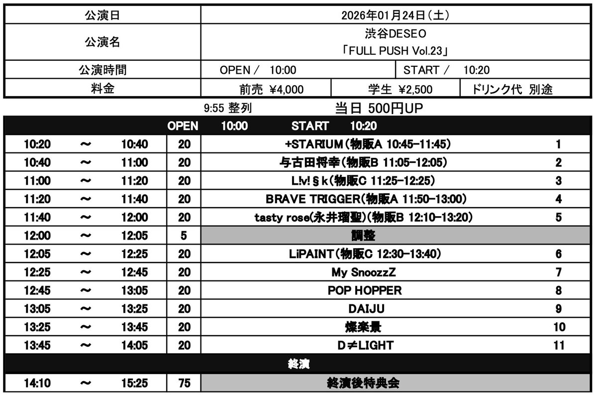 dl_staff_sp's tweet photo. 実感が全く湧かないのですが
本日はディライト現体制での
ラスト対バンでございます(・ω・)ノ

特典 ルーレット🎯

お昼で早い時間ですが、、
ぜひお越しくださいませ💁‍♀️

#DL
#DLIGHT
#ディライト
#でぃらいと https://t.co/D4CK6l1874
