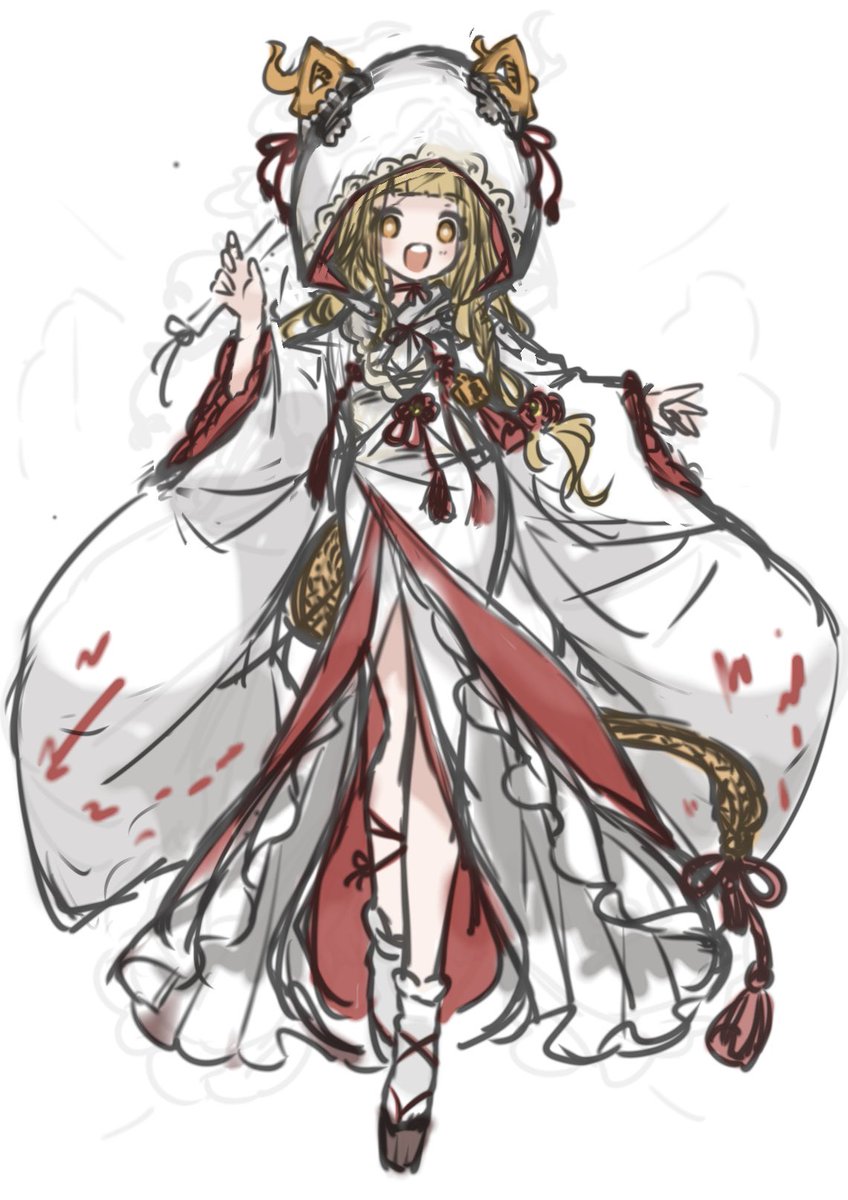 白無垢ずきんちゃんラフ