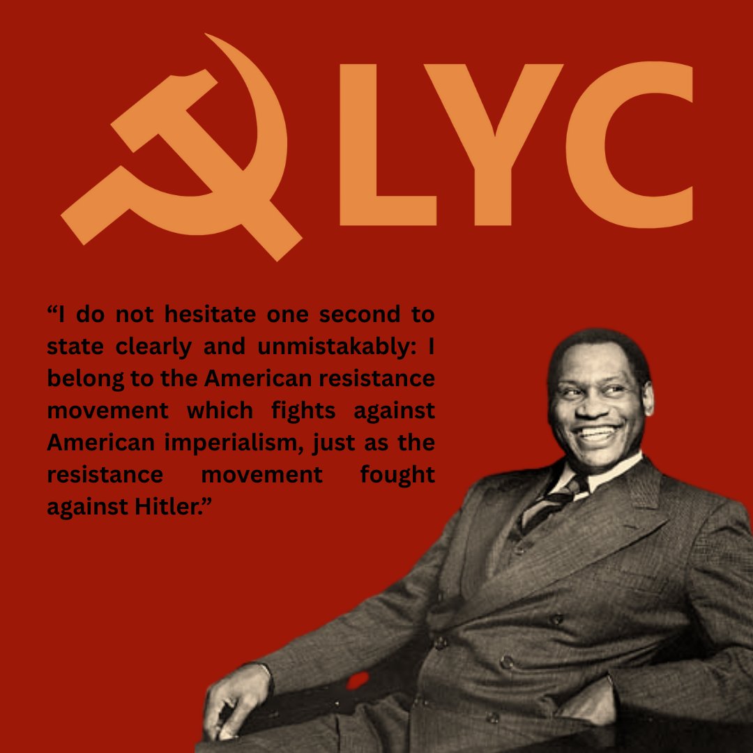 theLYCUSA's tweet photo. Today we honor the great Paul Robeson on the 50th anniversary of his death https://t.co/6Qhh63Cbpy