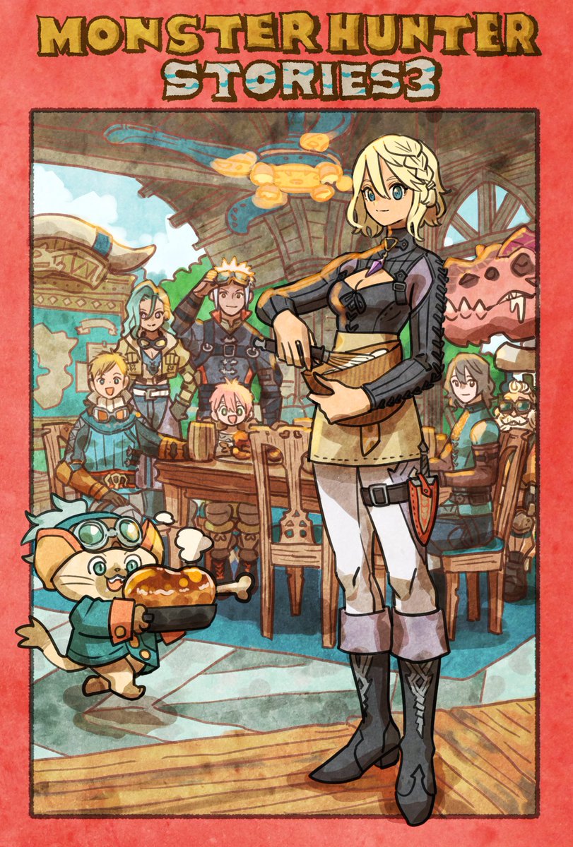 ryosuketarou's tweet image. 『モンスターハンターストーリーズ3』
応援イラスト
第2弾はビュリオン国の王女の「エレーヌ」。
今日もレンジャー隊のみんなに美味しい食事を料理中です♪

monsterhunter.com/stories3/ja-jp/
#MHST3 #モンハンストーリーズ3