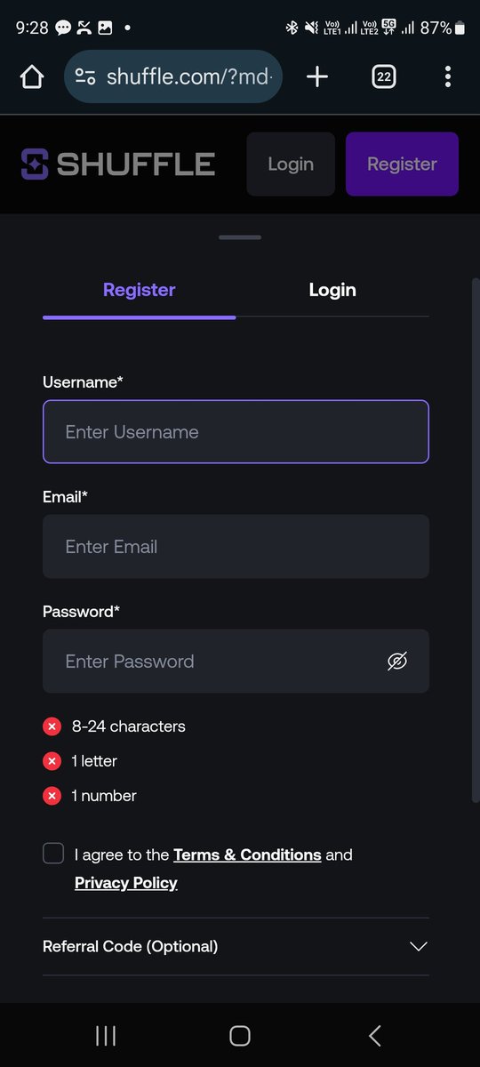 CALLMEHIMANU's tweet photo. I'm thinking of creating an account on Shuffle. So whose referral code should I use to create an account? And why?
@shufflecom 
@andersoncalum 
@Hunterowner @noobdoggy @BennySlots11 @MrRowBee @ElliotGambles @FossyGFX https://t.co/NUc9AdpkTr