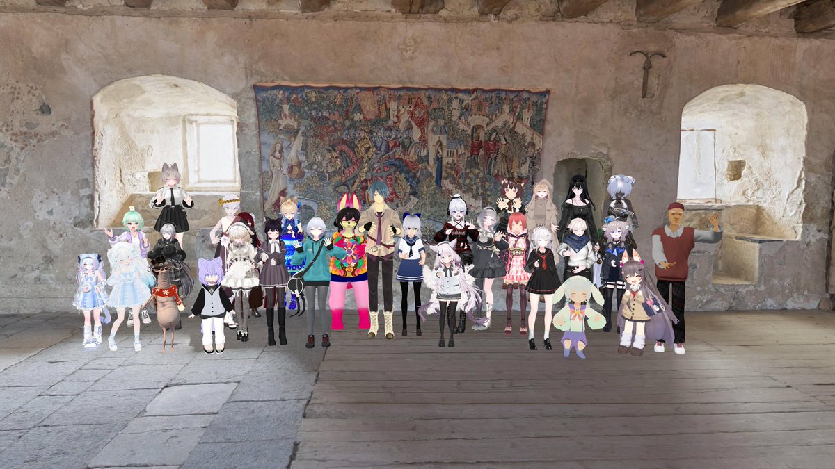 VRC世界旅行EX、中世のお城内部探索回に参加していただきありがとうございます。
2年ぶりに開催しましたが沢山の方に来ていただきました！
不定期ではありますが月1.2回ぐらいでやっていきたいと思ってます。
次回をお楽しみに〜！🏰🇸🇪
 #VRC世界旅行