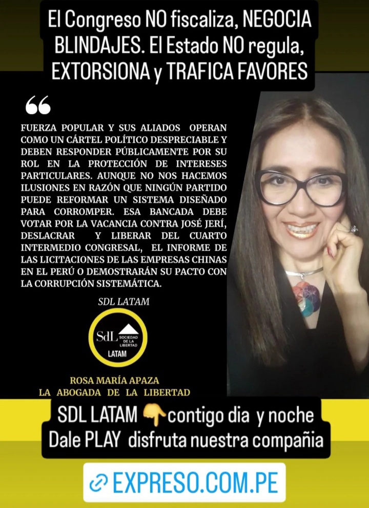 Este 12 de abril VOTA VICIADO para que SE VAYAN TODOS Y NO VUELVA NINGUNO
Partidocracia desvirtúa democracia

Tonto aquel que legitima imposición de bicameralidad
Lee+👇
instagram.com/reel/DT4PwC1jm…
Tg
Kongreso Jeri Vizcarra #YoSoy Universitario de Deportes Tv Perú ONPE Bitel Colimbia