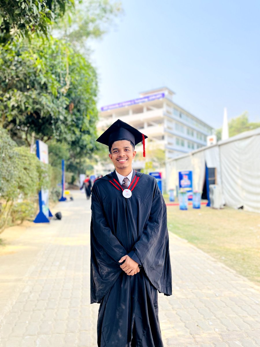 BijoyChandraShi's tweet photo. OFFICIALLY GRADUATED🎓

One chapter ends, and a new journey begins ahead🎓✨ https://t.co/pBJsfk8EC7