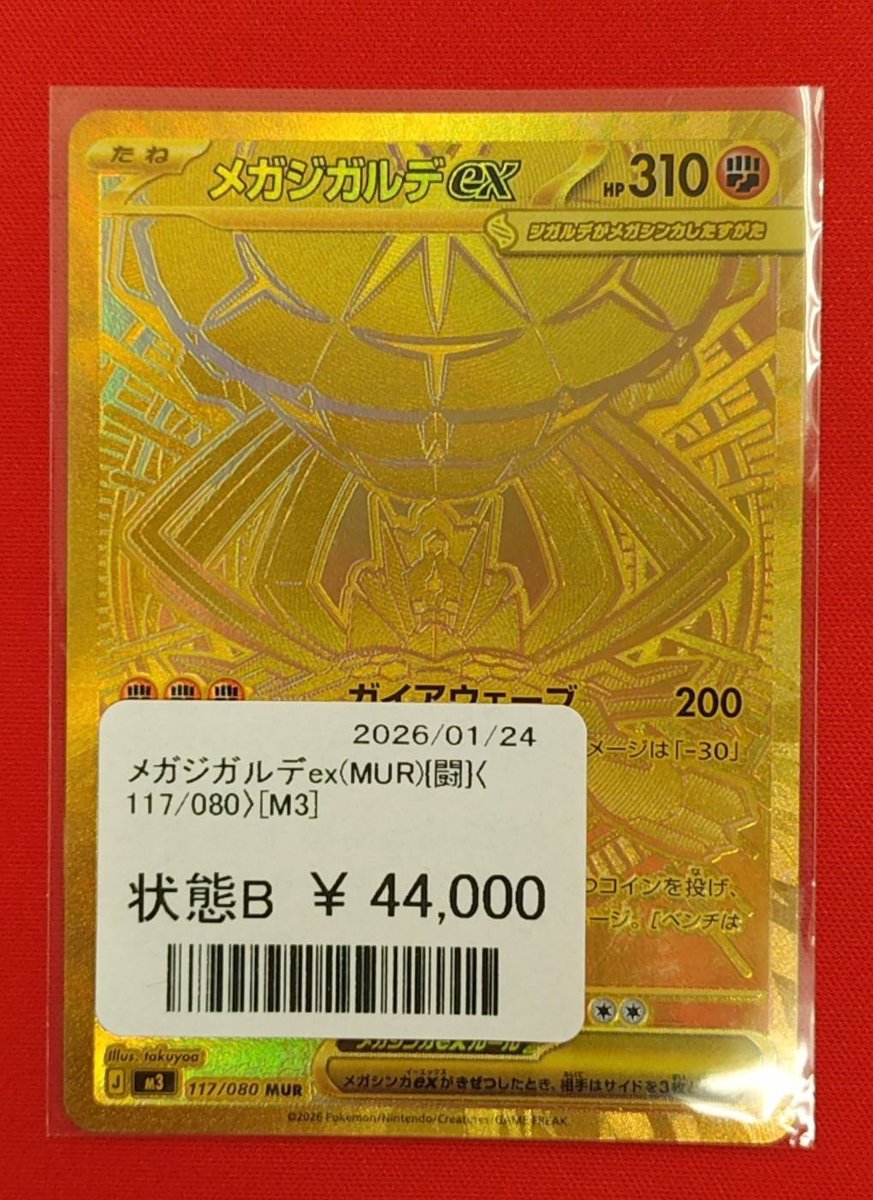 商品情報】 ✨超レアMURカード入荷✨ メガジガルデex (MUR)[闘]〈117 