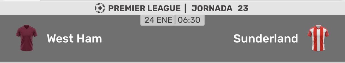RETO 1,600 ➜ 5,000 | PASO 1 🔥
West Ham vs Sunderland (23 Ene, 6:30)

El Paso 1 se lo envío solo a quienes:
👍 Den RT
💬 Dejen un comentario
🔔 Me SIGAN

Si no cumples las 3, no recibes la jugada.